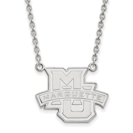 14kw Marquette University Large Athletics Pendant w/Necklace