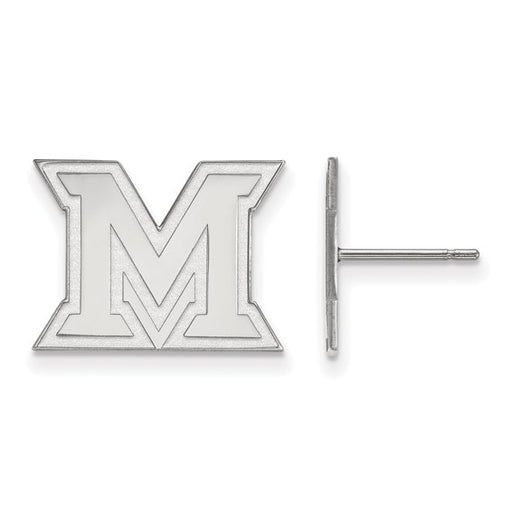 10kw Miami University Small Logo Post Earrings