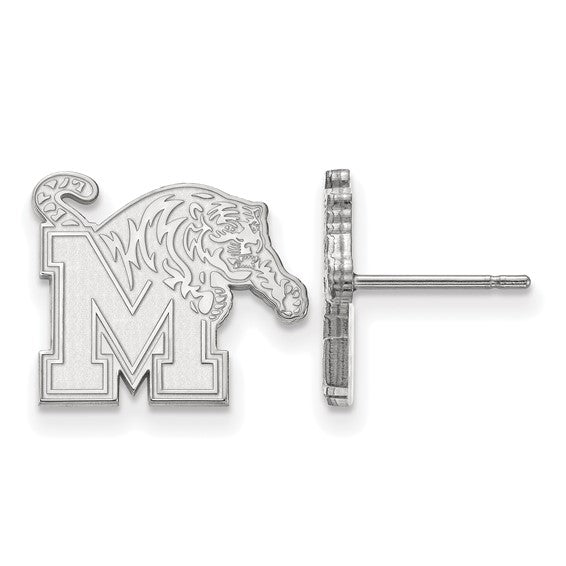 10kw University of Memphis Small Tigers Post Earrings