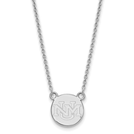 10kw University of New Mexico Small Pendant w/Necklace