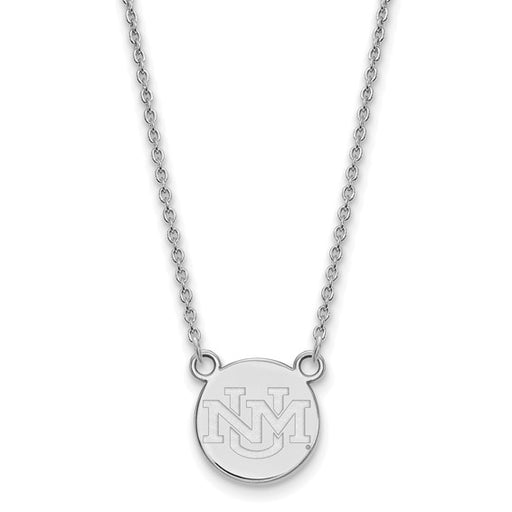 14kw University of New Mexico Small Pendant w/Necklace