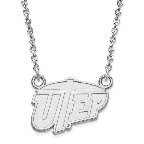 10kw The University of Texas at El Paso Small UTEP Pendant w/Necklace