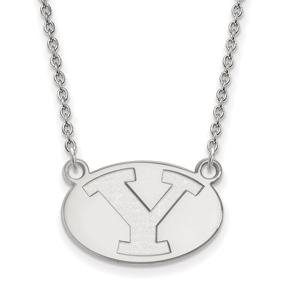 14kw Brigham Young University Small Disc Logo Pendant w/Necklace