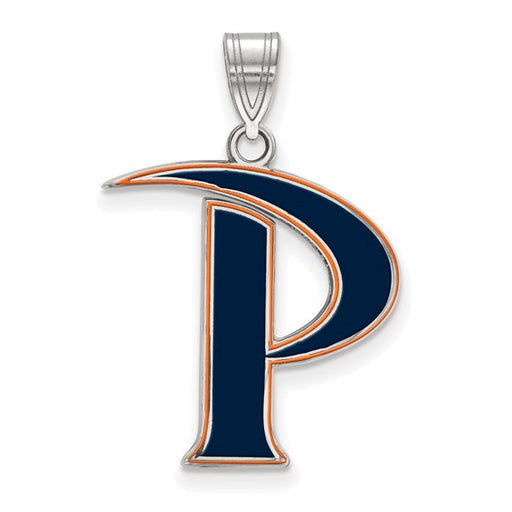 SS Pepperdine University Large P Pendant With Enamel