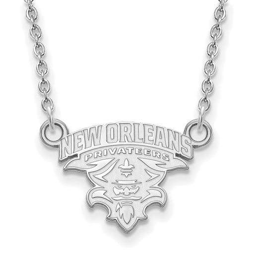 14kw University of New Orleans Small Pendant w/Necklace