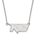 10kw Univ of North Dakota Small Fighting Hawks Pendant w/Necklace