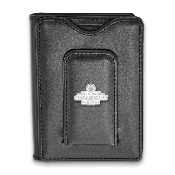 SS 2022 World Series Champions Houston Astros Black Leather Wallet