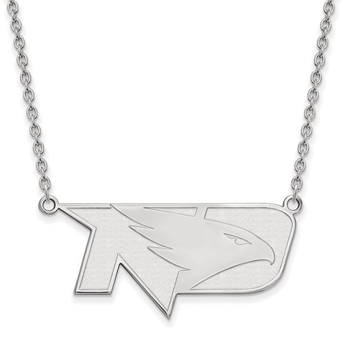 SS Univ of North Dakota Large Fighting Hawks Pendant w/Necklace