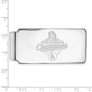 SS 2025 World Series Champions Los Angeles Dodgers Money Clip showing measurements