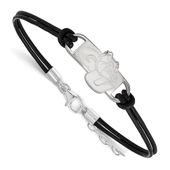 SS Gonzaga University Small Center Leather Bracelet