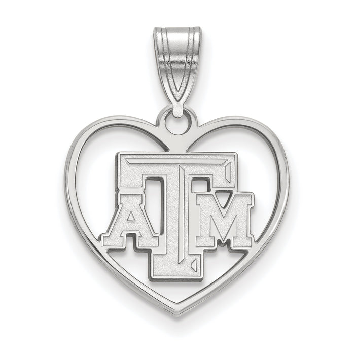 SS Texas A and M University T-A-M Heart Pendant