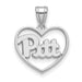 SS University of Pittsburgh Pendant in Heart