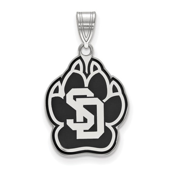 SS University of South Dakota Large Enamel Pendant