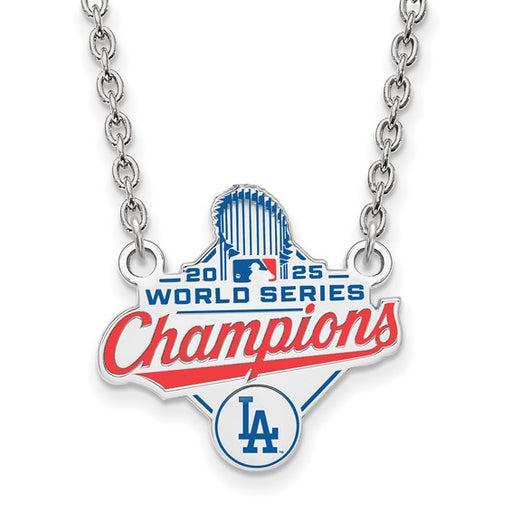 SS 2025 World Series Champions Los Angeles Dodgers Large Pendant w/ Neckla
