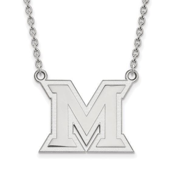 SS Miami University Large Logo Pendant w/Necklace