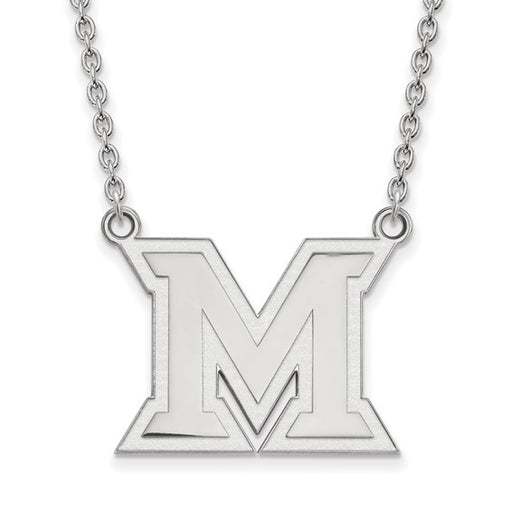 10kw Miami University Large Logo Pendant w/Necklace