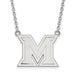 14kw Miami University Large Logo Pendant w/Necklace