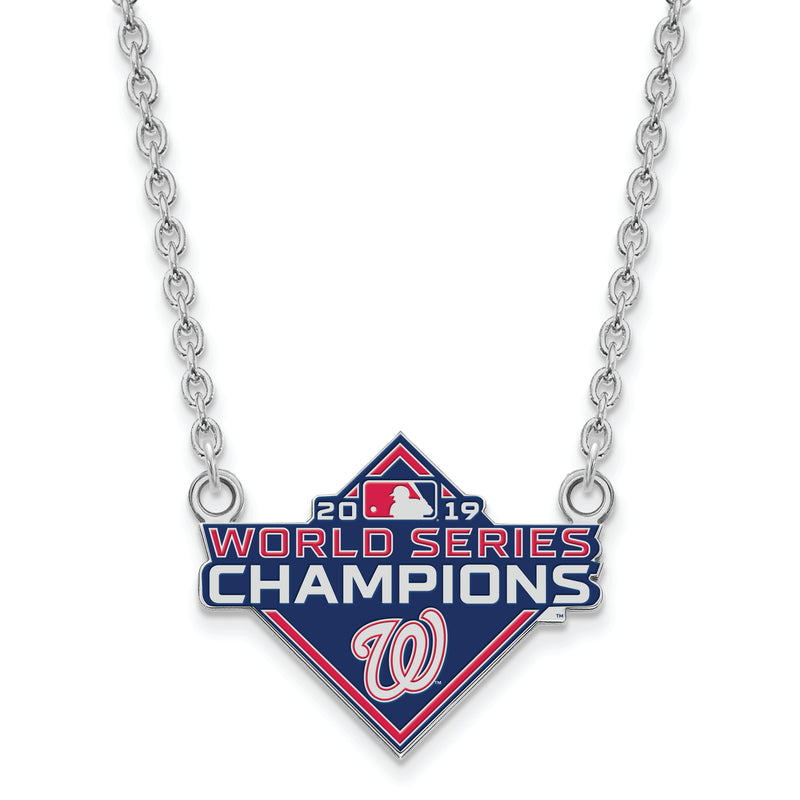 SS 2019 World Series Champions Washington Nationals Large Pendant w/ Neckla