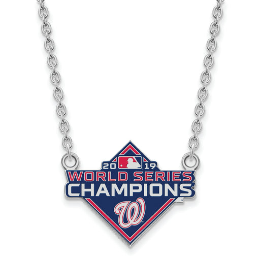 SS 2019 World Series Champions Washington Nationals Large Pendant w/ Neckla