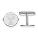 Sterling Silver Rhodium-plated LogoArt Texas Tech University T-T Cuff Links