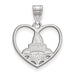 SS University of New Orleans Pendant in Heart