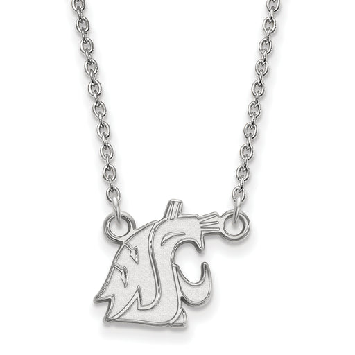 10kw Washington State University Cougar Small Pendant 18 inch Necklace