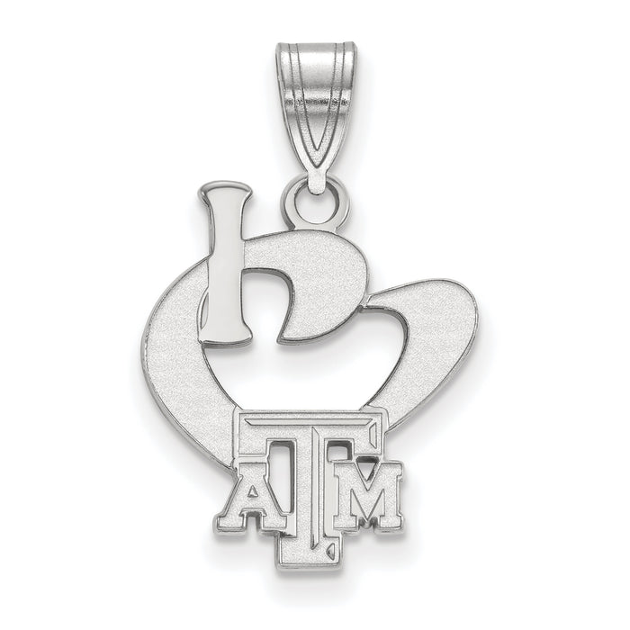 SS Texas A and M University Large I Heart Pendant