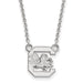 14kw University of So Carolina Small Gamecock Pendant w/Necklace