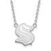 10k White Gold NHL LogoArt Seattle Kraken Large Pendant Necklace