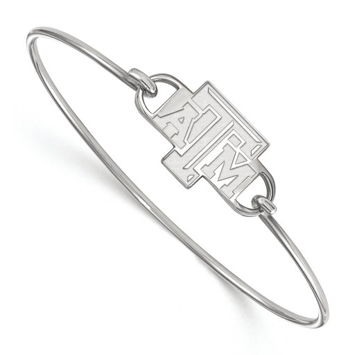 SS Texas A and M University T-A-M Small Center 7 inch Wire Bangle