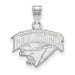 Sterling Silver Rhodium-plated LogoArt United States Air Force Academy Falcons Small Pendant