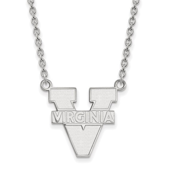 10kw University of Virginia Large Text Logo Pendant w/Necklace