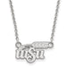 SS Wichita State University W-S-U Small Pendant 18 inch Necklace