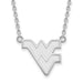 14kw West Virginia University Large Pendant w/Necklace