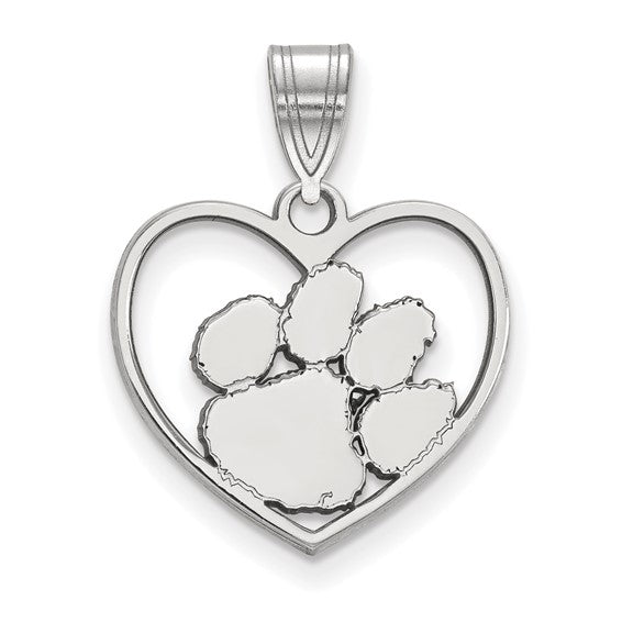 SS Clemson University Pendant in Heart