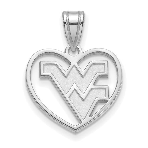 SS West Virginia University Pendant in Heart