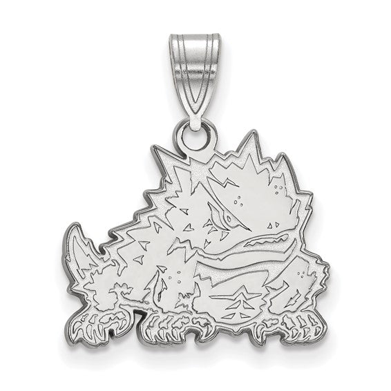 SS Texas Christian University Medium Athletic Frog Pendant