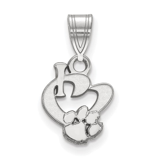 SS Clemson University Small I Love Logo Pendant