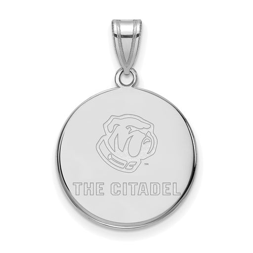 10kw LogoArt The Citadel Large Bulldog Logo Pendant