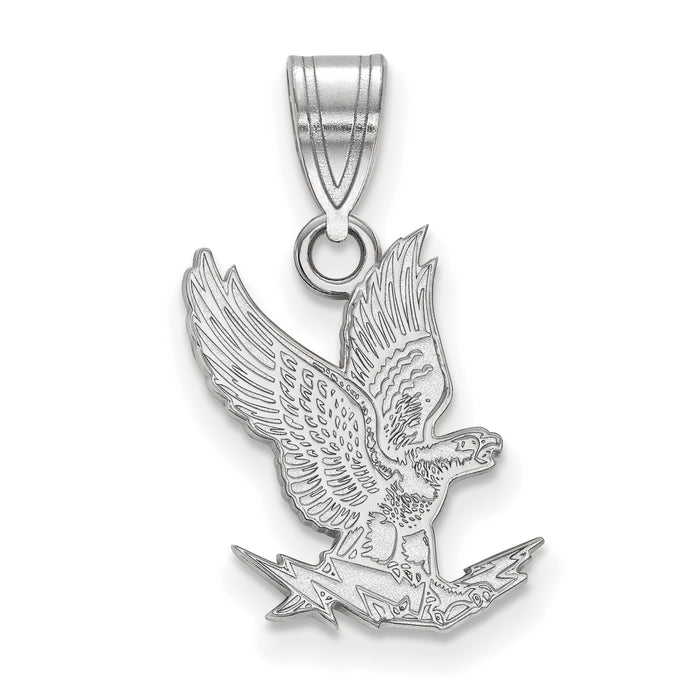 Sterling Silver Rhodium-plated LogoArt United States Air Force Academy Falcon Medium Pendant