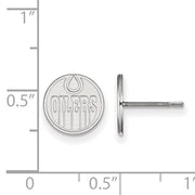 SS Edmonton Oilers XS Post Earrings displayed on a graph