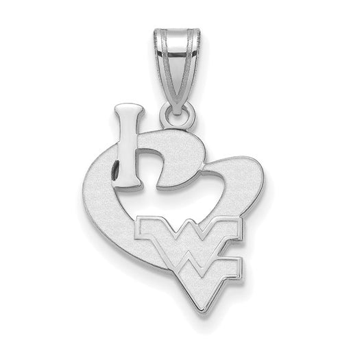 SS West Virginia University Large I Love Logo Pendant