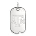 14kw Texas A and M University Small Dog Tag Pendant