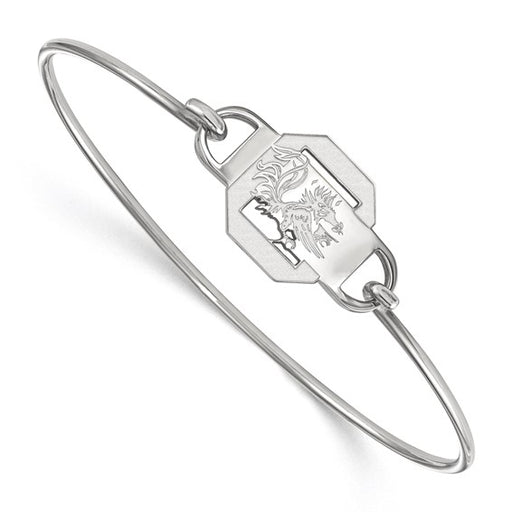 SS University of South Carolina Small Ctr Wire Bangle-7