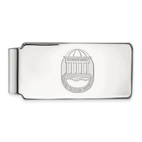 14kw Coastal Carolina University Crest Money Clip