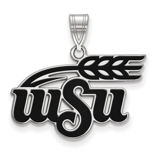 SS Wichita State University W-S-U Large Enameled Pendant