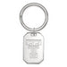 Sterling Silver Rhodium-plated LogoArt Texas Tech University T-T Key Ring