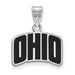 SS Ohio University Small Enamel "OHIO" Pendant