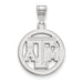 SS Texas A and M University T-A-M Small Circle Pendant