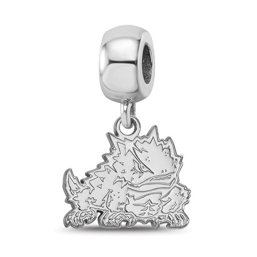 SS Texas Christian University Horned Frog Small Dangle Bead Charm